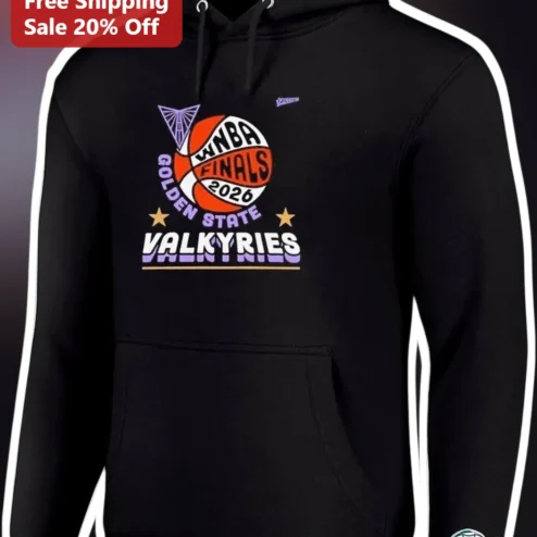 WNBA Finals Golden State Valkyries Hoodie Black Pullover Basketball Fan Merch