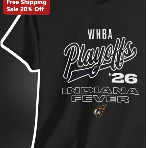 WNBA Playoffs '26 Indiana Fever Tee 2026 Basketball Playoff Gear for Fans