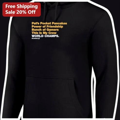 World Champs. Hoodie Custom Gaming Team Victory Sweatshirt For Esports Players