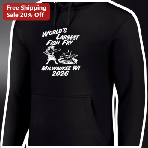 World's Largest Fish Fry Hoodie Paris TN Event Merch Baseball Fan Gift
