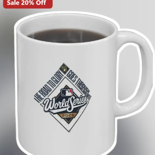 World Series 2026 Milwaukee Brewers Mug The Road to Glory Goes Through Milwaukee Baseball Fan Gift