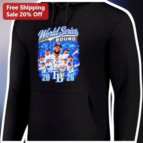 World Series Bound Tampa Bay Rays Hoodie 2026 MLB Championship Fan Gear