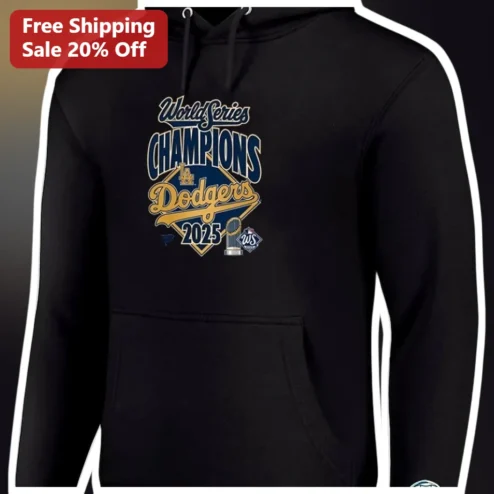 World Series Champions Dodgers 2025 Hoodie Back to Back LA Baseball Fan Gear