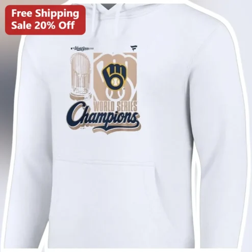 World Series Champions Milwaukee Brewers Hoodie Baseball Fan Apparel