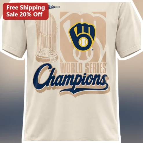 World Series Champions Milwaukee Brewers World Series 2026 Tee Baseball Fan Apparel