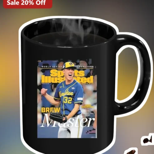 World Series Champions Sports Illustrated Brew Master Mug Jacob Misiorowski Milwaukee Brewers Baseball Fan Gift