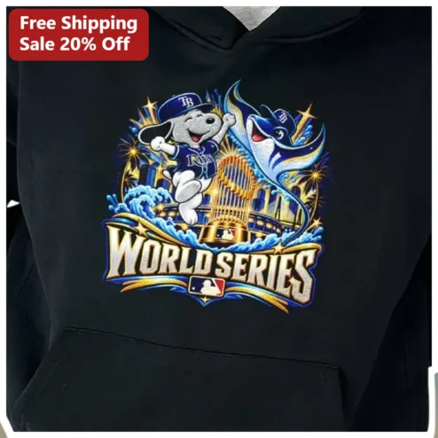 World Series Tampa Bay Rays Hoodie Baseball Championship Fan Apparel