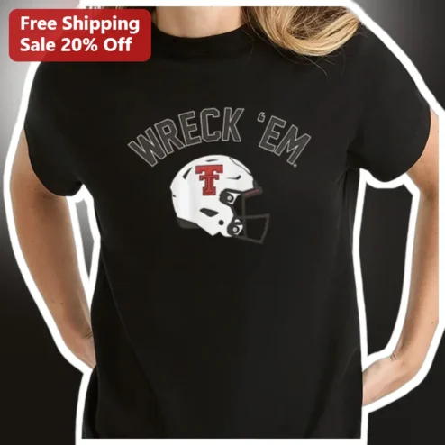 Wreck 'Em Texas Tech Red Raiders Tee College Football Fan Gift available at our Chicago, Illinois warehouse