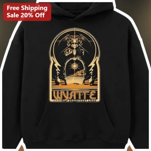 WYATTE Hoodie Vintage Occult Winged Sphinx Graphic Pullover Personalized Gift for Men Women