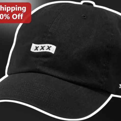 XXX Cap Black Distressed Baseball Hat Streetwear Embroidered Patch Dad Hat Unisex Cotton Snapback