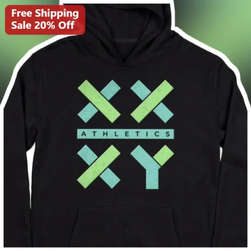 XXY ATHLETICS Hoodie Klinefelter Syndrome Awareness Gift Chromosome Diversity Unisex Pullover