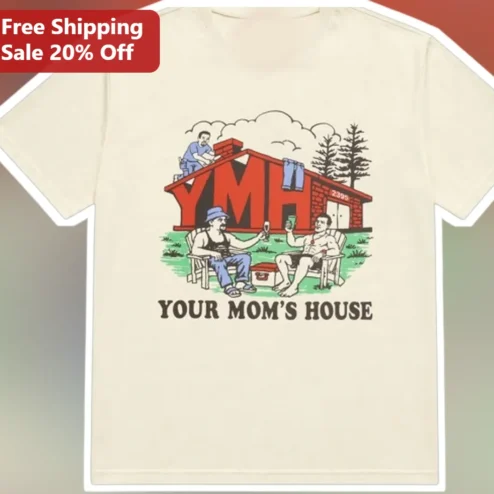 YMH Your Mom's House Funny Retro Cartoon Graphic Tee