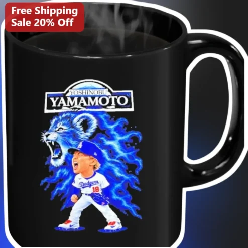 Yoshinobu Yamamoto Dodgers Baseball Mug