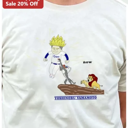 Yoshinobu Yamamoto Super Saiyan Baby Lion Graphic Tee Los Angeles Dodgers Fan Gift