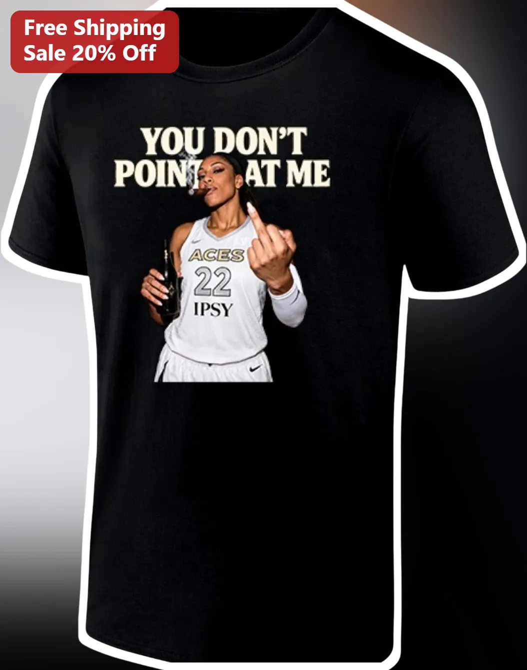 You Don't Point At Me Alyssa Thomas WNBA Las Vegas Aces Funny Graphic Tee