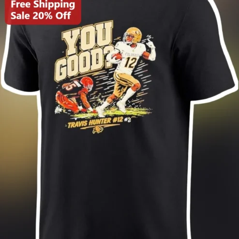 You Good? Travis Hunter Football Vintage Graphic Tee for College Fans