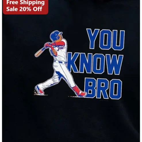 You Know Bro Baseball Humor Tee Funny Vintage Varsity Style Shirt Gift for Men