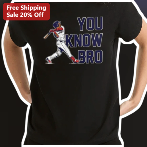 You Know Bro Tee Baseball Meme Shirt Funny Gen Z Slang Graphic Tee for Men