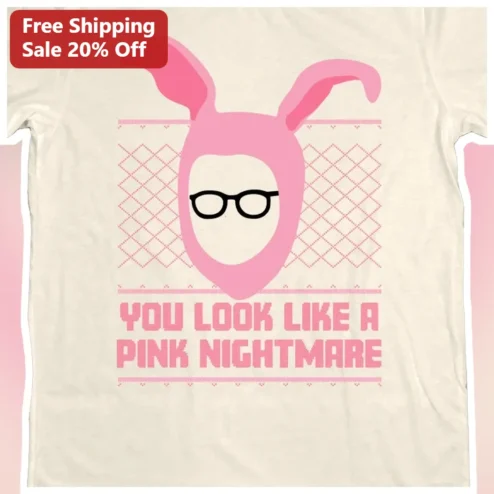 You Look Like A Pink Nightmare Funny Graphic Tee Mean Girls Pop Culture Shirt