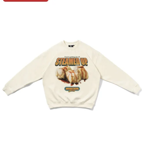 You're Getting Me All Steamed Up Sweatshirt Funny Bao Bun Foodie Gift Crewneck
