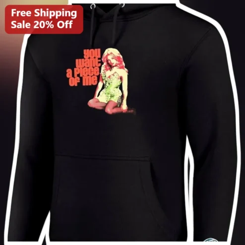 You Want A Piece Of Me Hoodie Britney Spears Y2K Pop Art Graphic Pullover