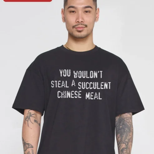 You Wouldn't Steal A Succulent Chinese Meal Tee Funny Meme Quote Shirt Viral TikTok Audio Gift