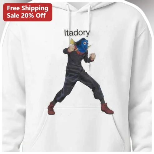 Yuji Itadori Jujutsu Kaisen Dory Mashup Hoodie Funny Anime Gift