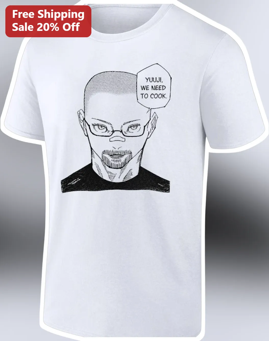Yuuji We Need To Cook Jujutsu Kaisen Meme Graphic Tee