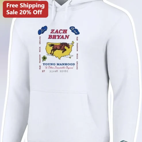 Zach Bryan Young Manhood And Other Donatable Organs Hoodie Vintage Country Music Merch
