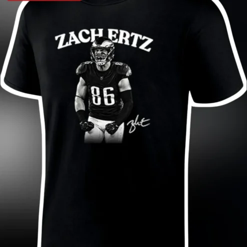 Zach Ertz Tee Philadelphia Eagles #86 Football Player Graphic Shirt for Men Women