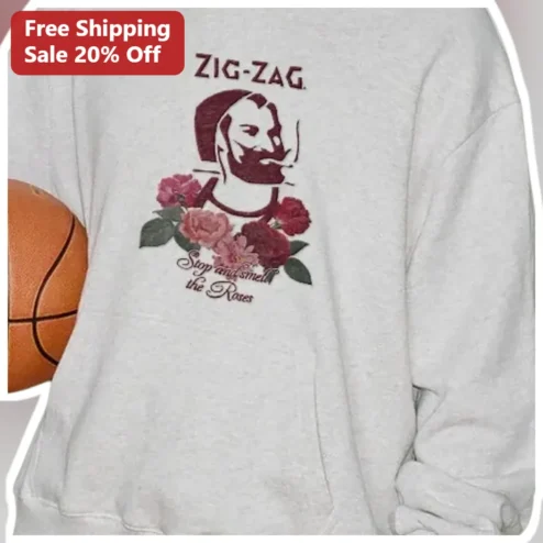 Zig Zag Stop and Smell the Roses Bill Walton Sweatshirt