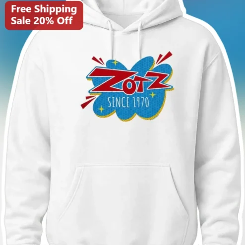 ZOTZ SINCE 1970 Retro Pop Art Comic Book Style Hoodie for Men Women Vintage Anniversary Gift